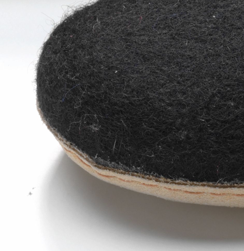 Filzpantoffeln schwarz, unisex