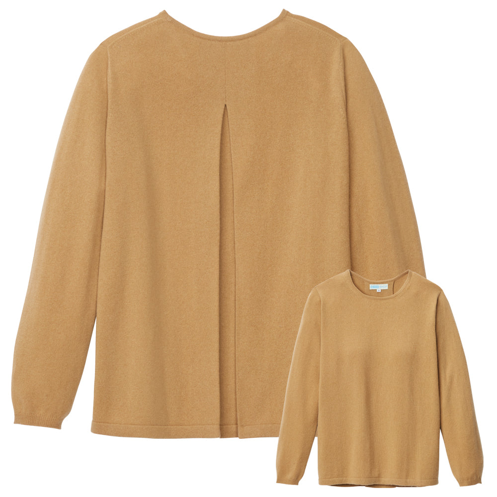 Kaschmirpullover, Rückenfalte
