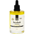 eine Flasche Baobab Pflegeöl mit schwarzem Verschluss