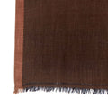 Close-up of dark brown scarf