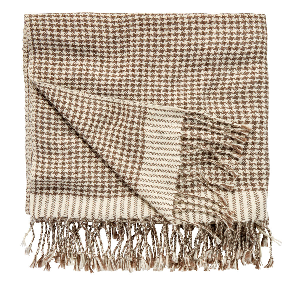 Alpaka-Plaid, handgewebt