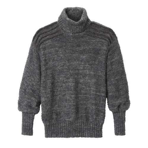 dunkelgrauer Aplaka Pullover mit Rollkragen