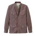 Brown jacket with chest and side pockets