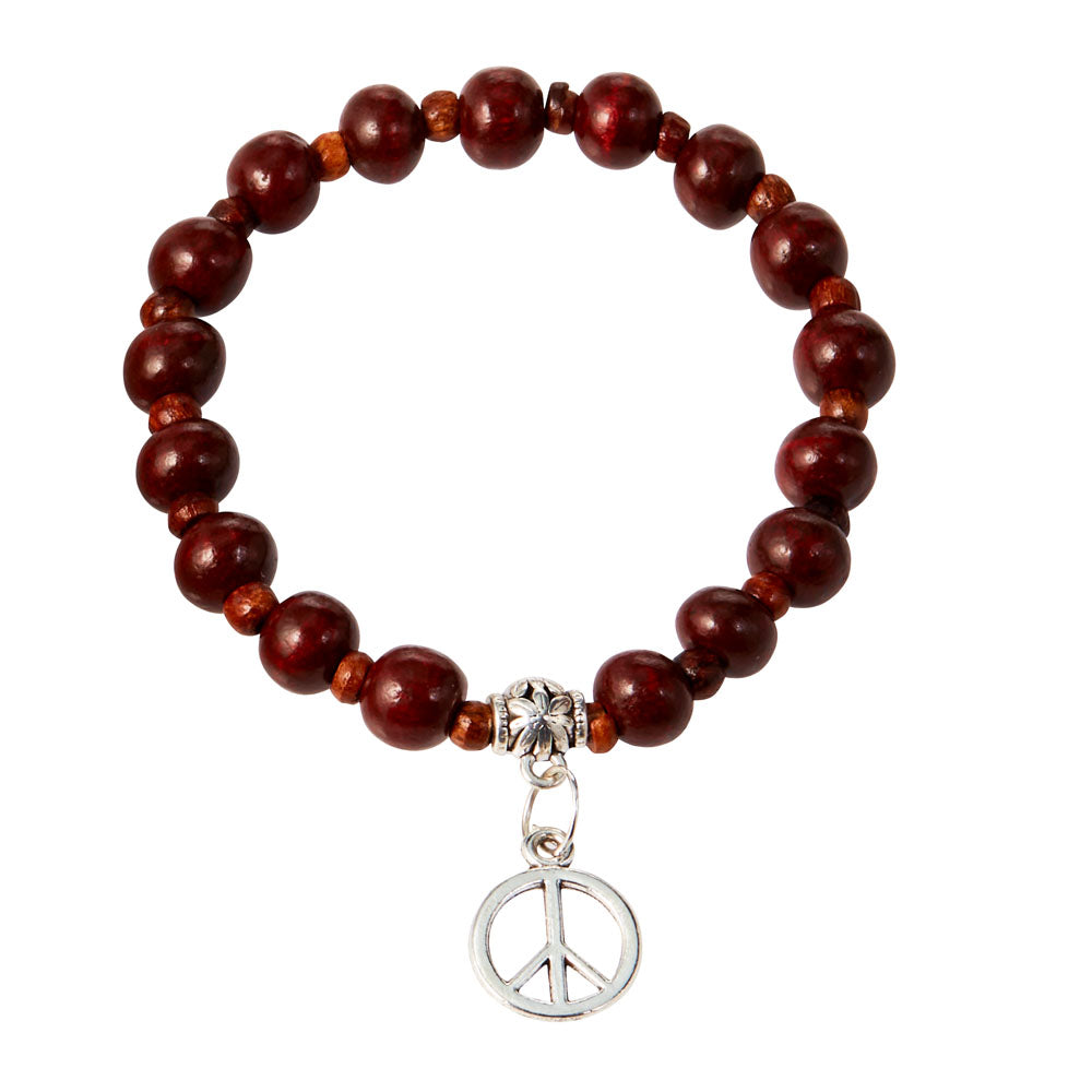 Armband mit Peaceanhänger