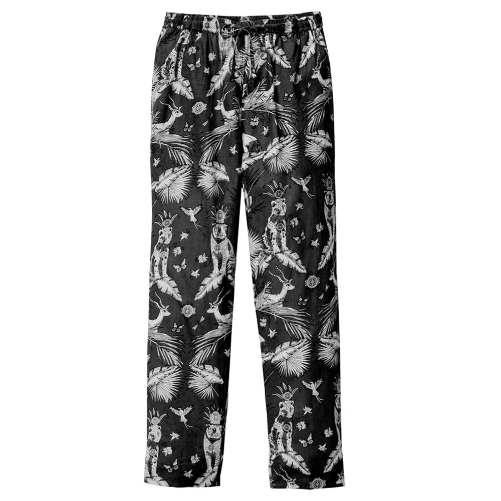 Hose des Pyjamas in schwarz.