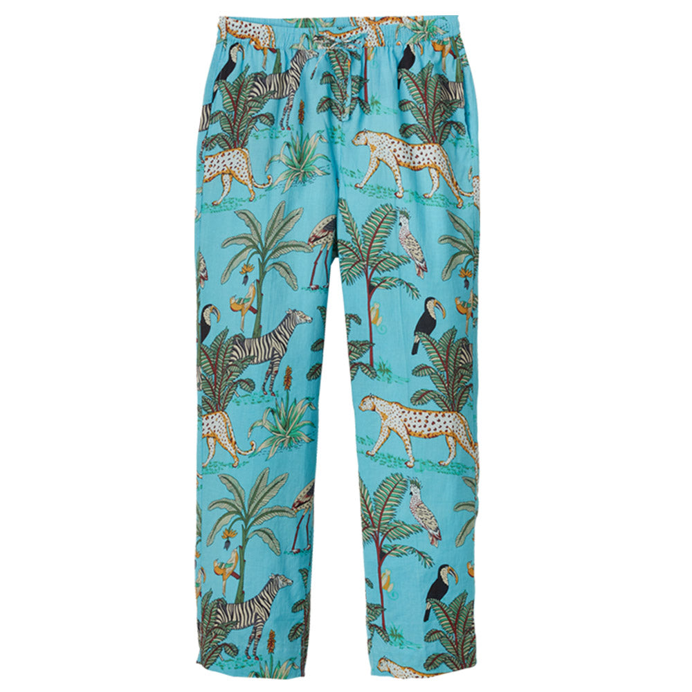 Pyjamahose mit Gummizug und Kordelzug im klassischen Schnitt.