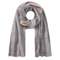 grau-beige gestreifter Schal