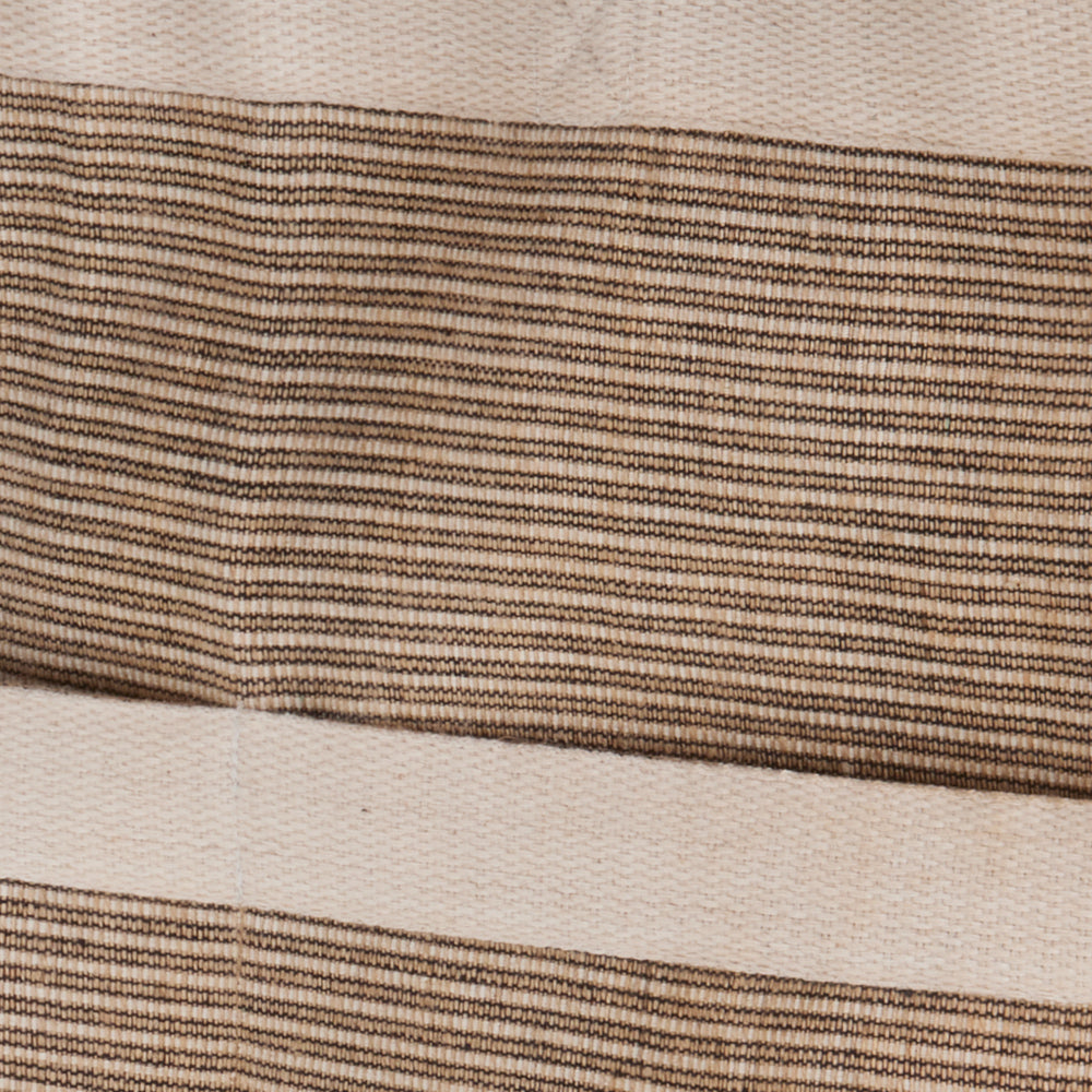 Close-up of the interesting woven texture and the bag’s opening.