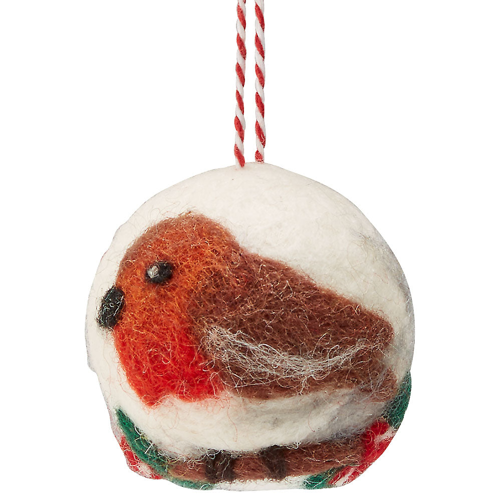 Weihnachtskugel, Rotkehlchen