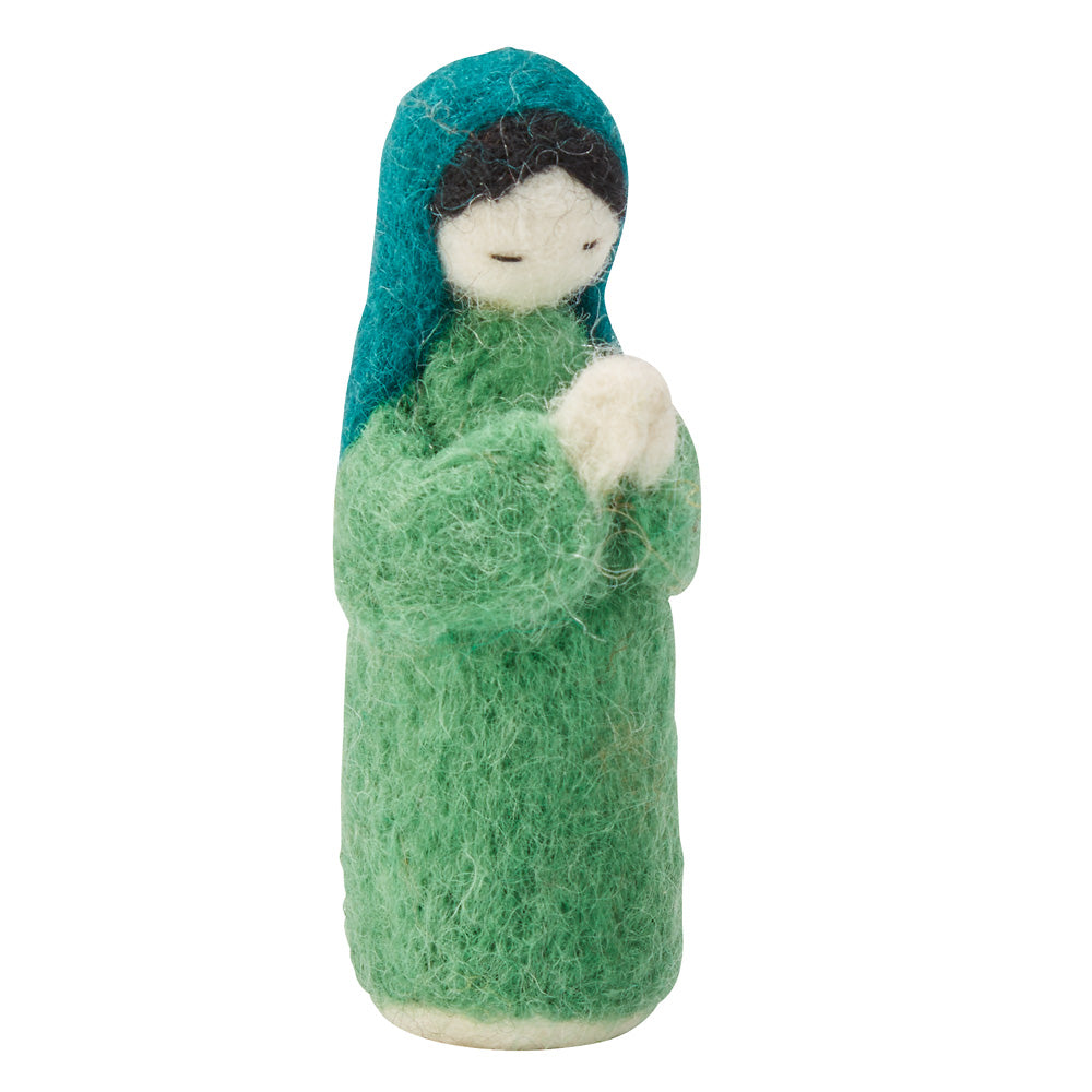 Figur, Maria stehend und betend.