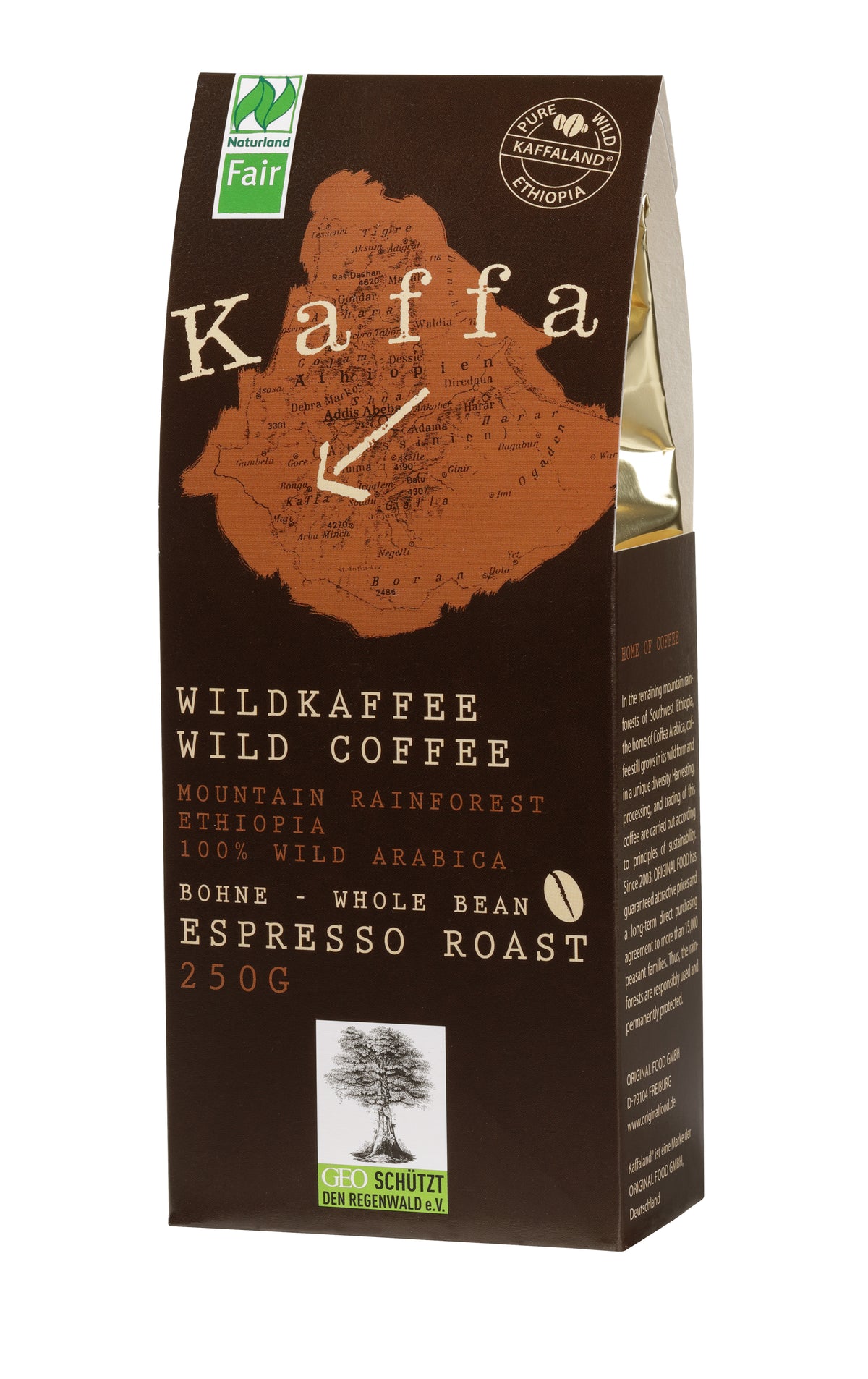 Bio Wildkaffee, 250g ganze Bohne