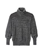 dunkelgrauer Aplaka Pullover mit Rollkragen