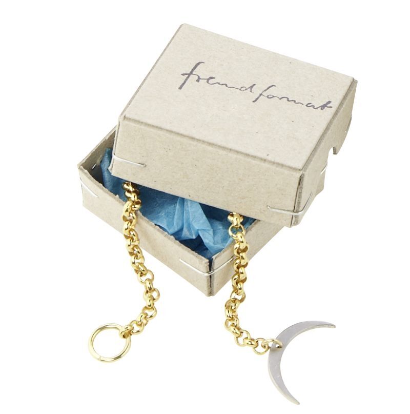 Armband mit Sichelanhänger - vergoldet-1