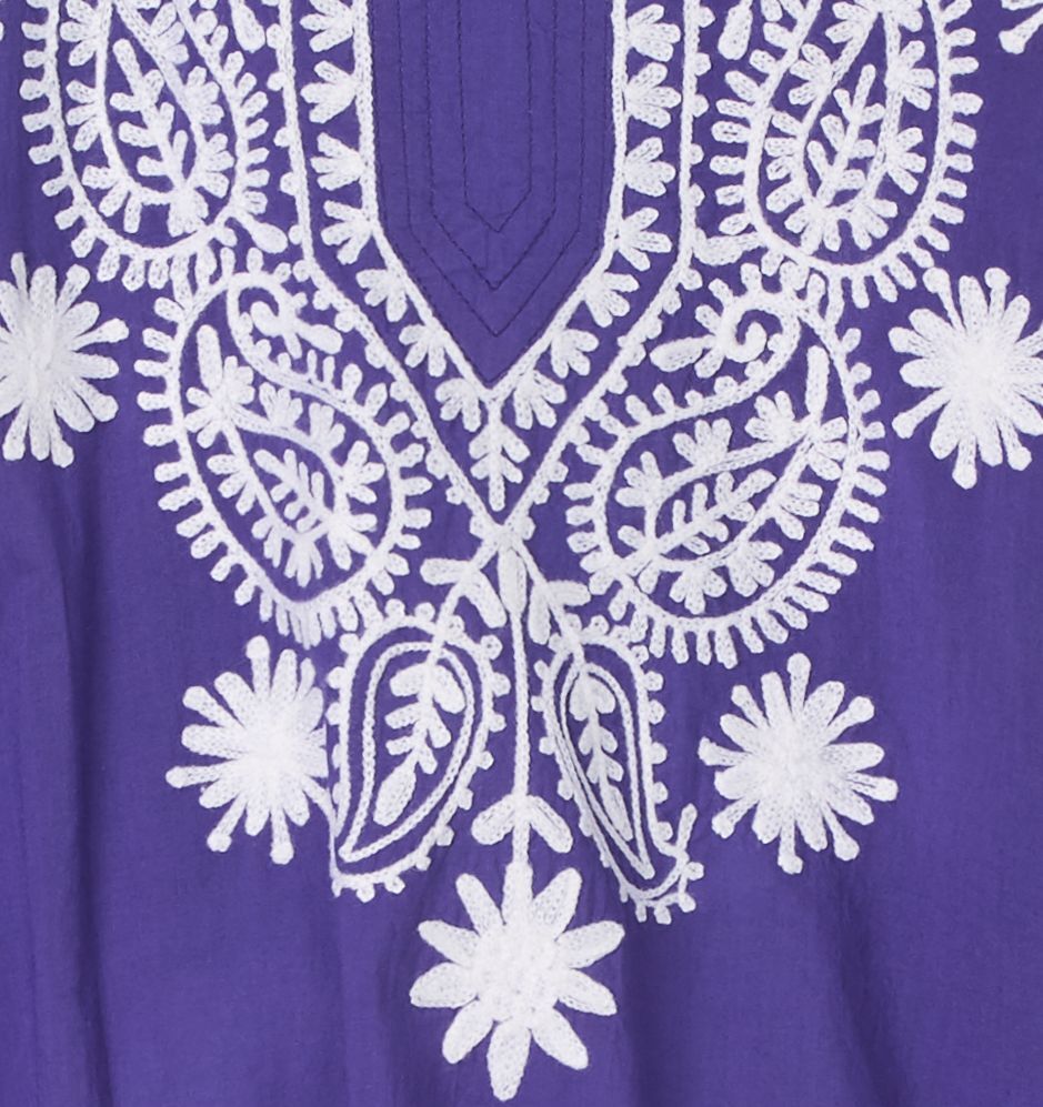 Tunika mit Stickerei, lila-2