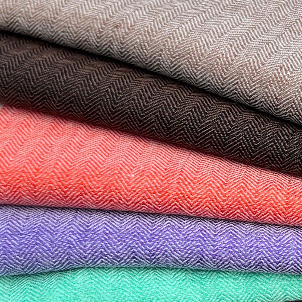 Wollschal, mit Seitenstreifen-0