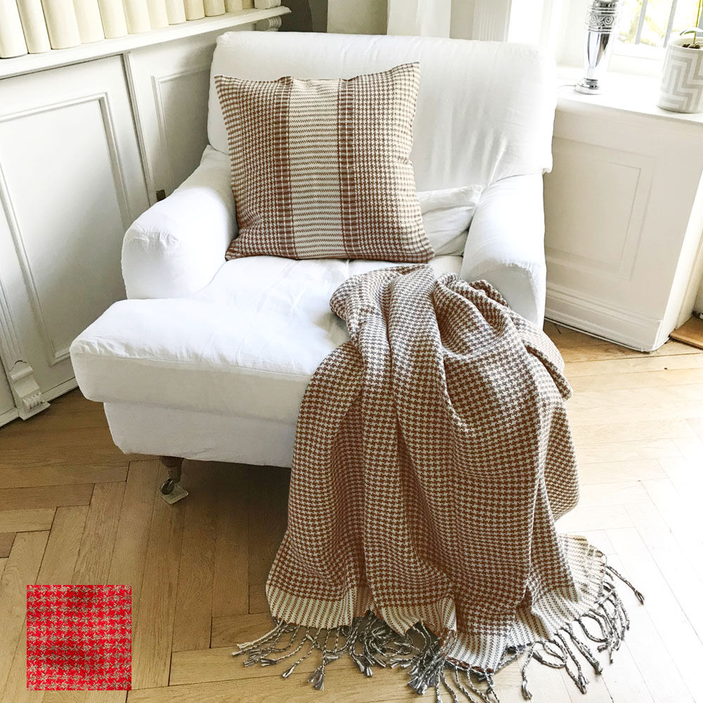 Alpaka-Plaid, handgewebt-0