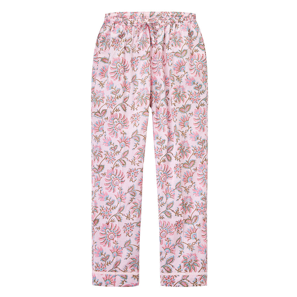 Hausanzug mit Blumenmuster, reine Baumwolle-3