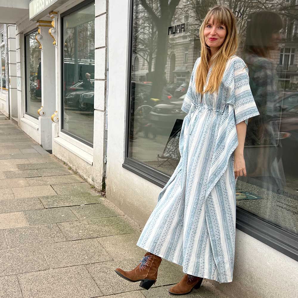 Sommerkleid, oversized, reine Baumwolle-0