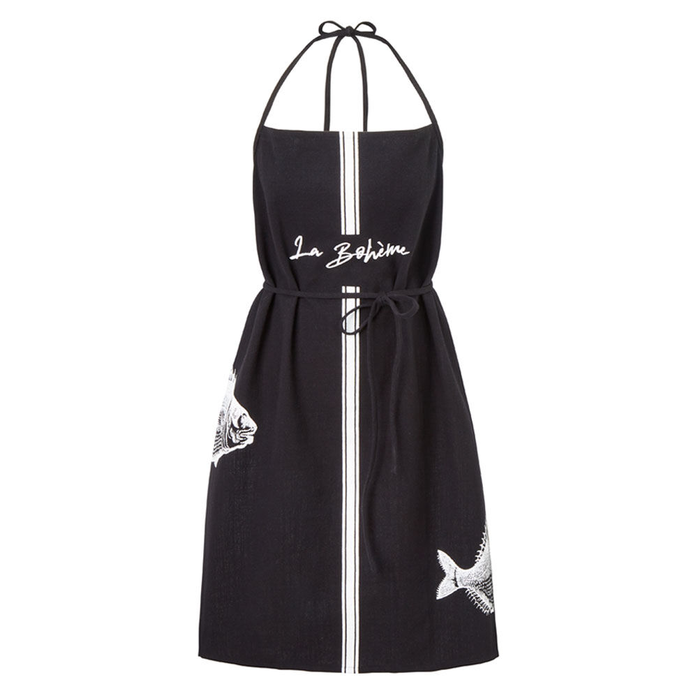 Schürze, reine Baumwolle, von Hand bedruckt-1