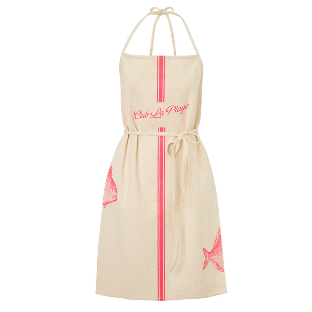 Schürze, reine Baumwolle, von Hand bedruckt-4