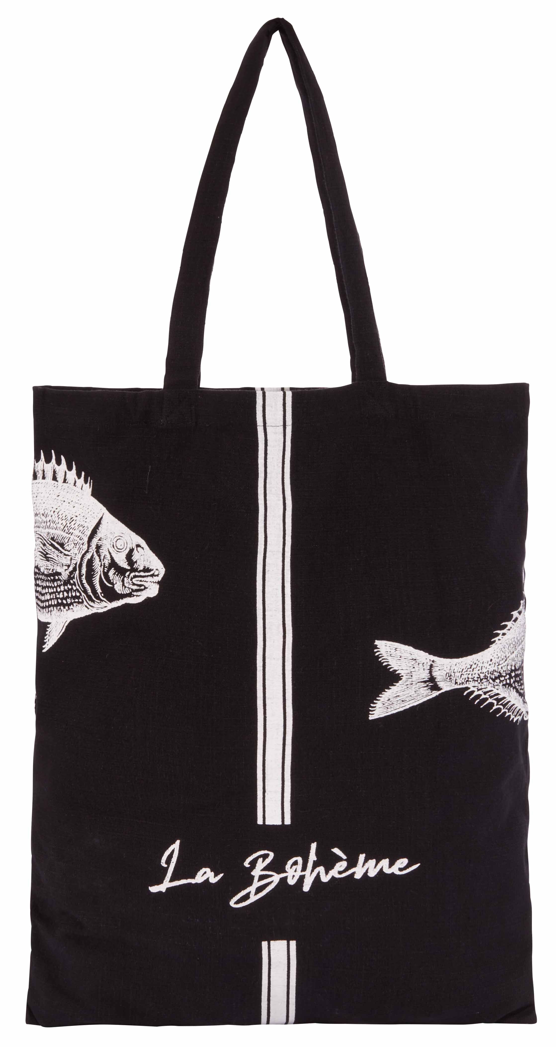 Einkaufstasche, reine Baumwolle, von Hand bedruckt-1