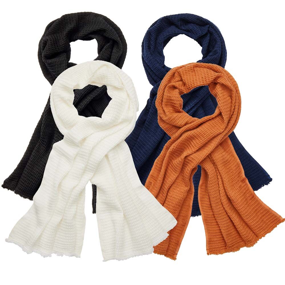 Schal, Kaschmirmix, Waffelmuster-0