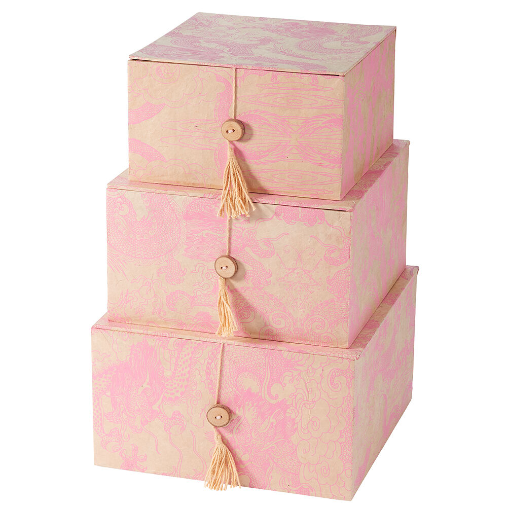 Aufbewahrungsboxen mit Klappdeckel 3er Set-1