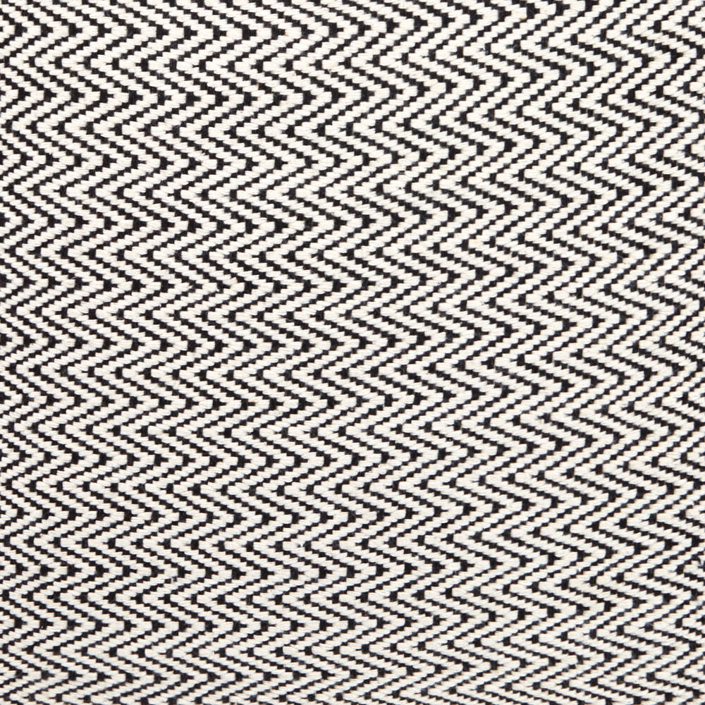 Kissenhülle, handgewebt, natur-schwarz gemustert, reine Baumwolle-1