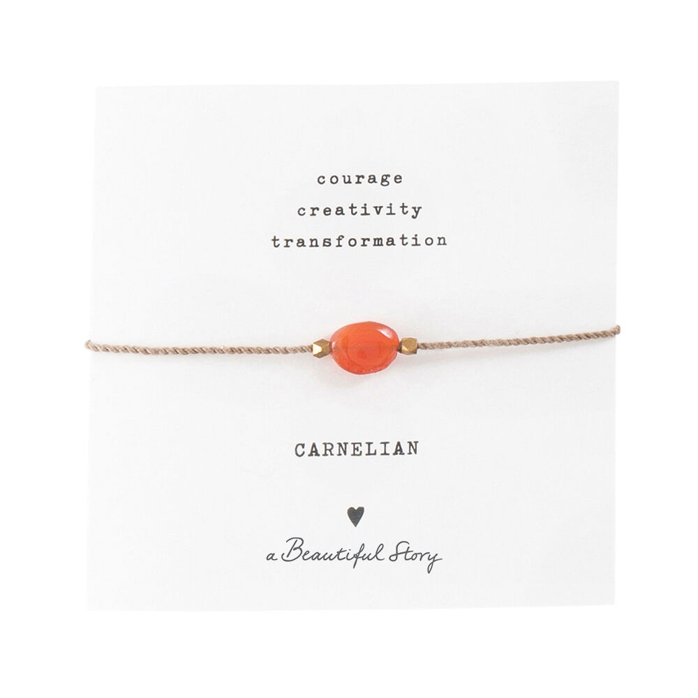 Karneolarmband mit Grußkarte-0