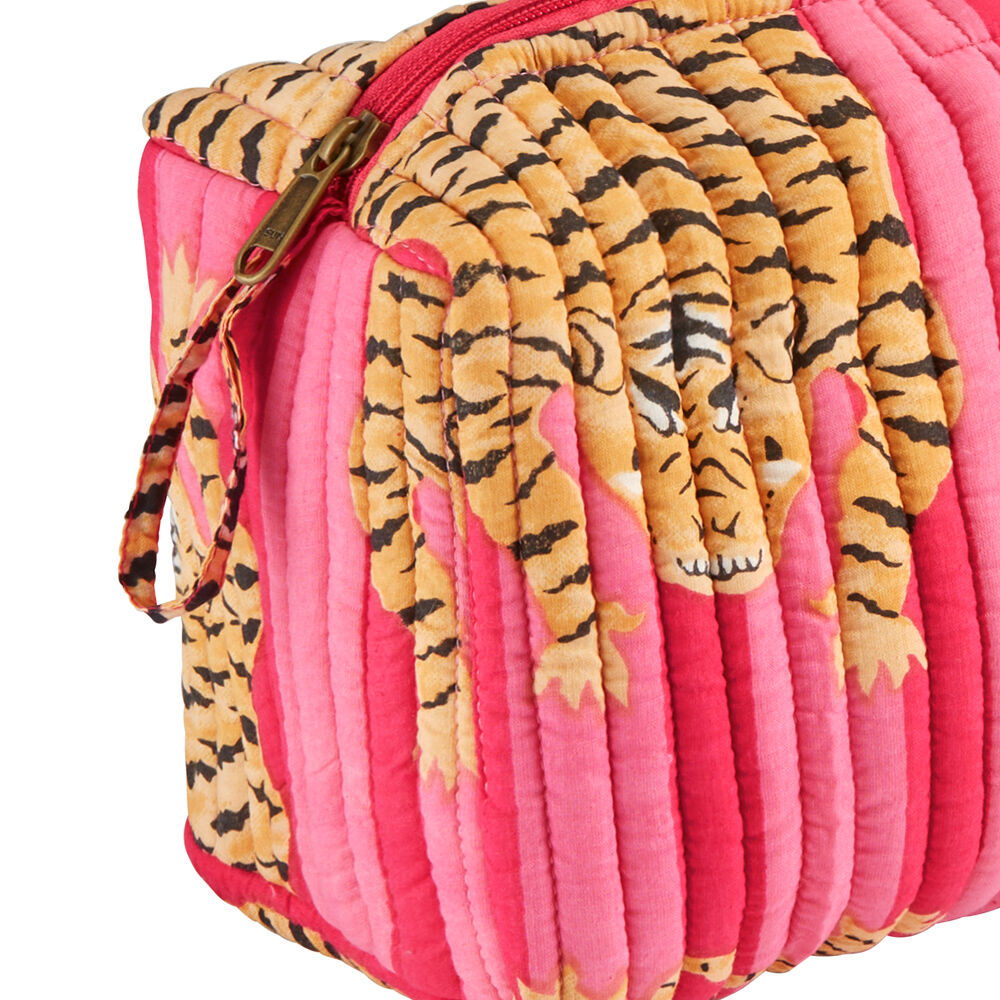 Kulturtasche, gesteppt pink-1