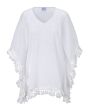 4.Vorschau-Bild Musselin-Tunika mit Fransen, 100% Baumwolle