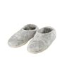 1.Vorschau-Bild Hellgraue Filzpantoffeln