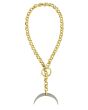 1.Vorschau-Bild Armband mit Sichelanhänger - vergoldet
