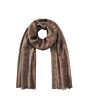 1.Vorschau-Bild Wollschal mit Schlangenmuster, braun