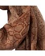 4.Vorschau-Bild Wollschal mit Schlangenmuster, braun