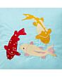 3.Vorschau-Bild Kissenhülle mit Stickerei, reine Baumwolle, Koi