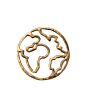 1.Vorschau-Bild Kettenanhänger aus Messing Weltkugel