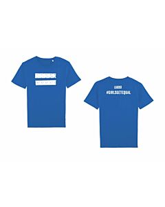 T-Shirt - "#GIRLSGETEQUAL", blau Unisex