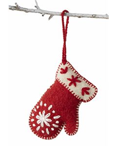 Anhänger roter Handschuh