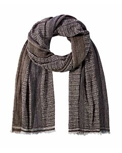 Handwoven scarf, anthracite