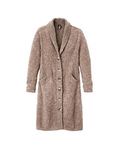 Bouclé knit coat