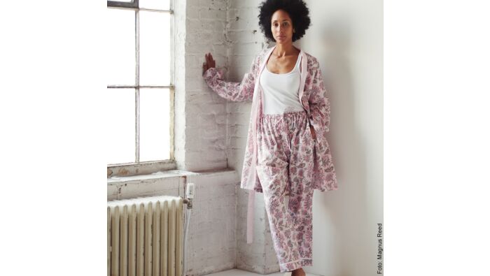 Housesuit with floral pattern