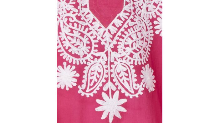 Tunic with embroidery, pink