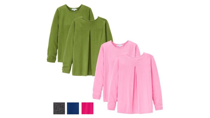 Kaschmirpullover, Rückenfalte