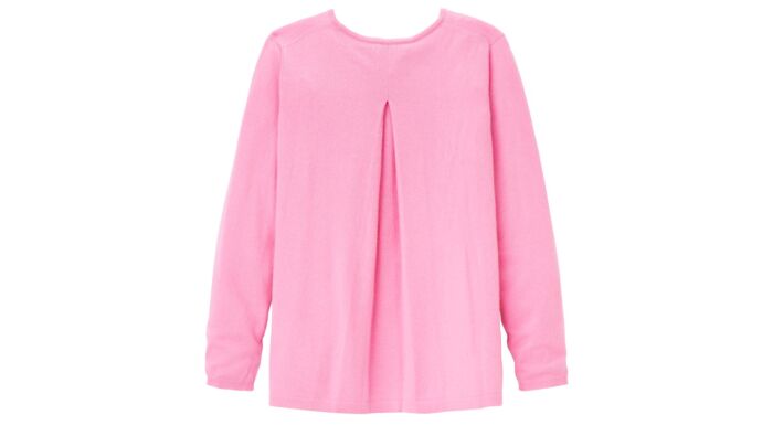 Kaschmirpullover, Rückenfalte
