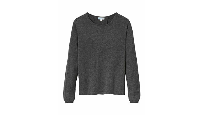 Cashmere pullover, back fold