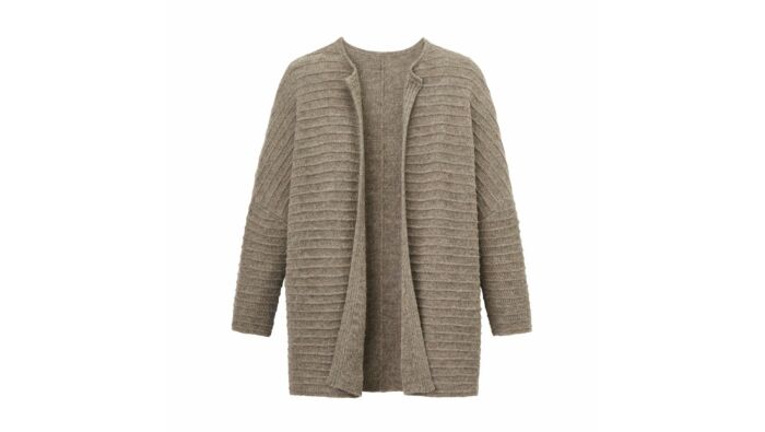 Offene Strickjacke