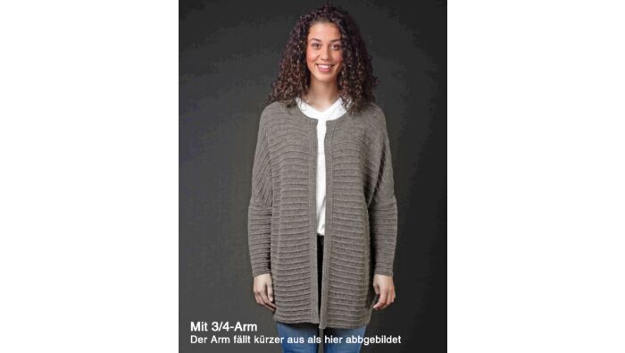 Offene Strickjacke