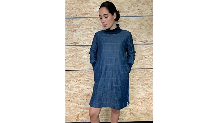 Denimkleid 60er-Look