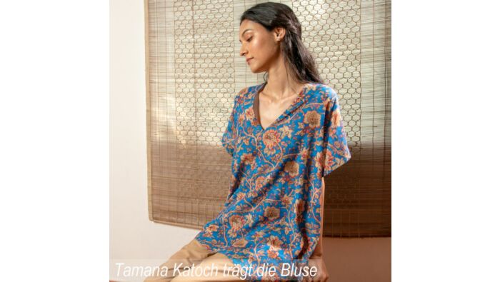 Bluse mit Blumenprint